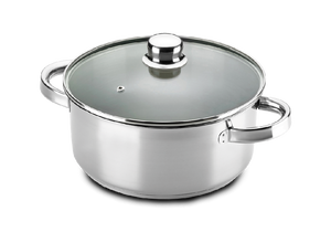 CACEROLA TAPA CRISTAL 24 ALZA