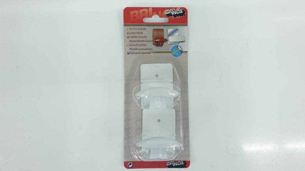 BRINOX PERCHA BLANCO 2UD 7241