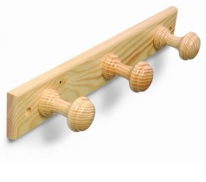 BRINOX PERCHA PINO 3 POMOS