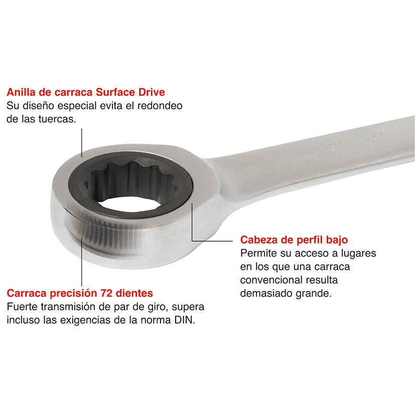LLAVE COMBINADA CARRACA 10MM