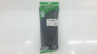 BRIDA PLASTICO 7,6 300 (100 unidades)