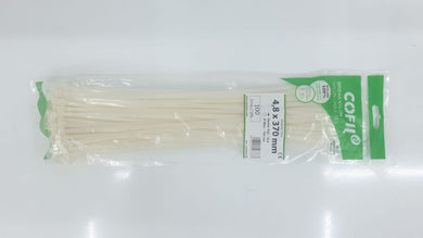 BRIDA NYLON BLANCA 4,8X370 (100 unidades)