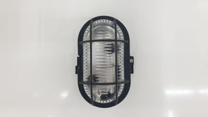 APLIQUE OVAL 60 W NEGRO
