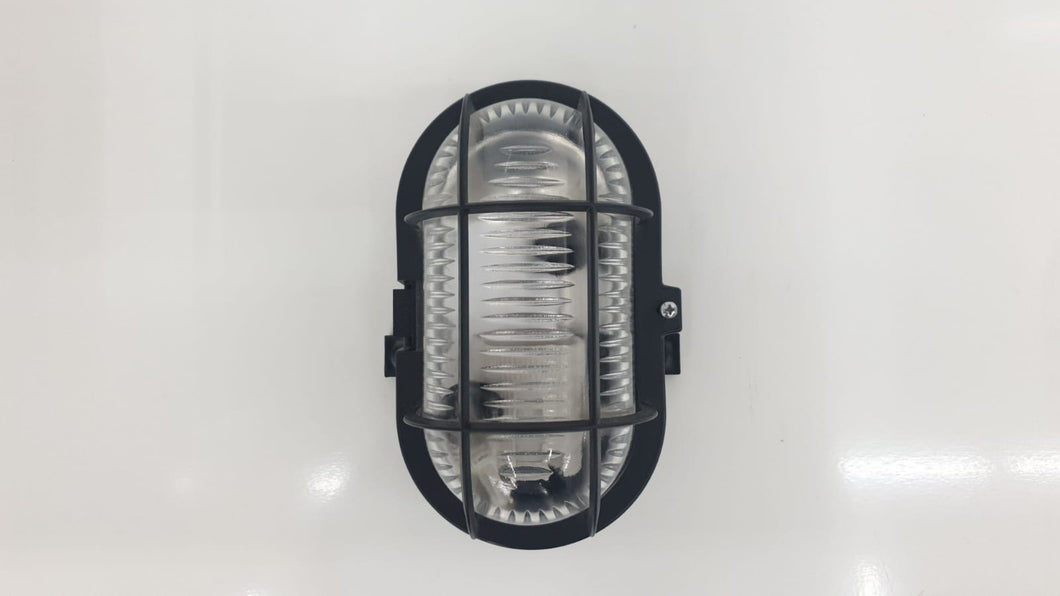 APLIQUE OVAL 60 W NEGRO